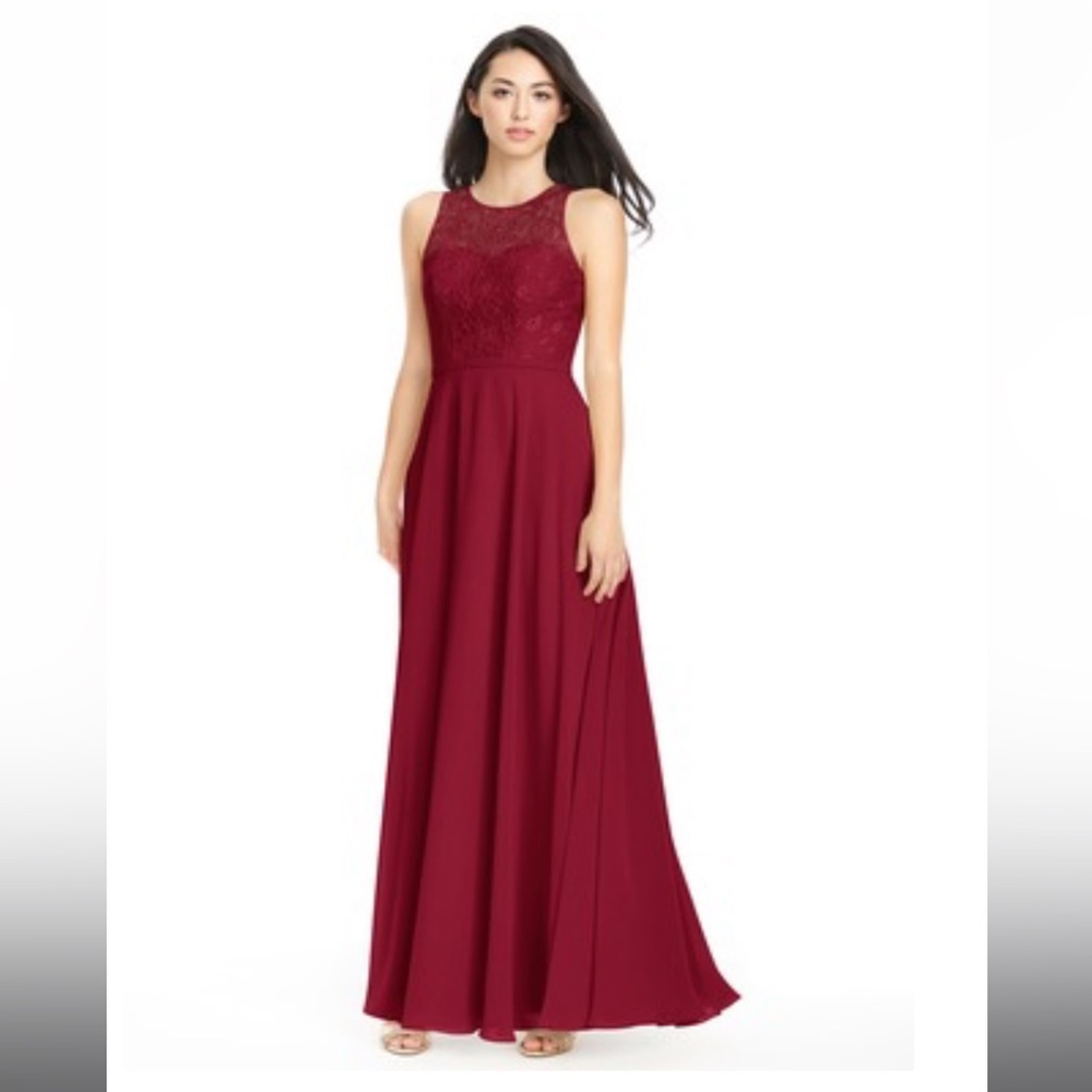 Burgundy Frederick Azazie dress!
